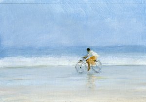 Boy on Bicycle by Lincoln Seligman
